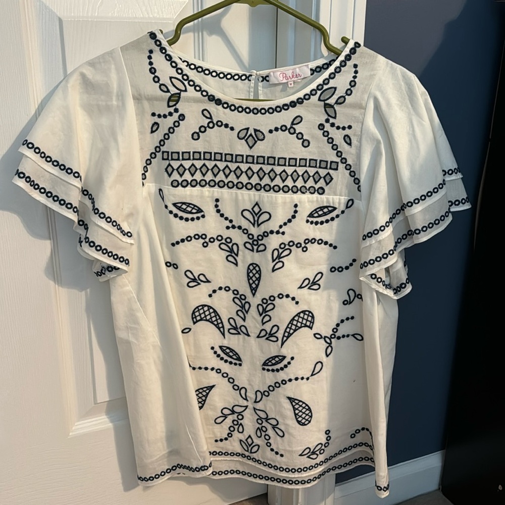 Parker embroidered blouse